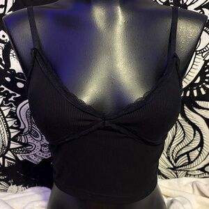 SHEIN Black Crop Top